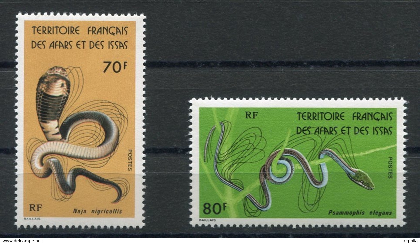 RC 13392 AFARS ET ISSAS N° 436 / 437 SERPENTS NEUF ** - Ungebraucht