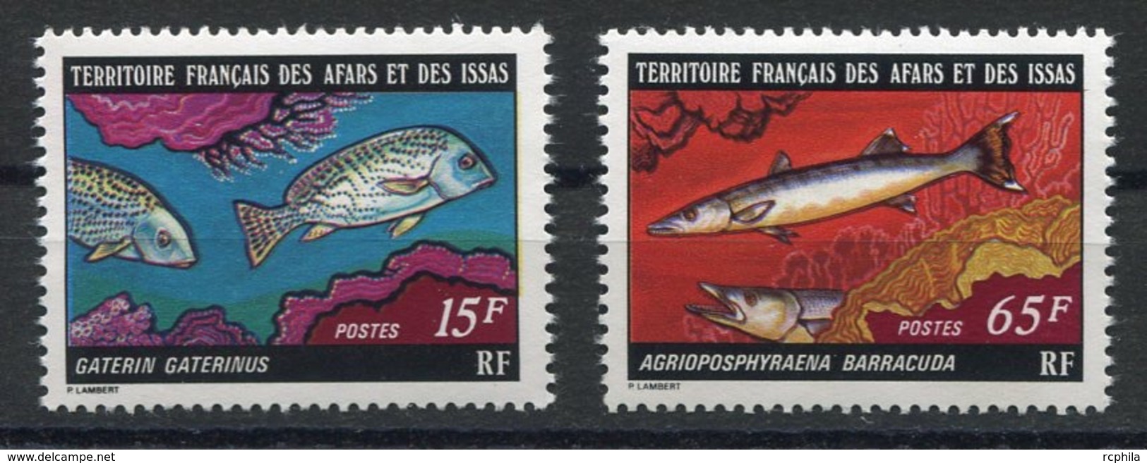 RC 13397 AFARS ET ISSAS N° 441/ 442 POISSONS DONT BARRACUDA NEUF ** - Ongebruikt