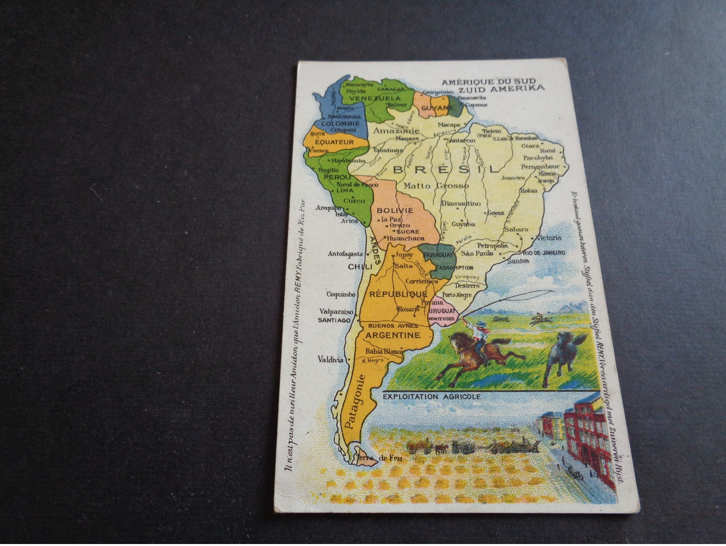 Carte ( 1 )  Géographique  Landkaart -  Amérique Du Sud  Zuid - Amerika  - Brésil  Brazilië - Cartes Géographiques