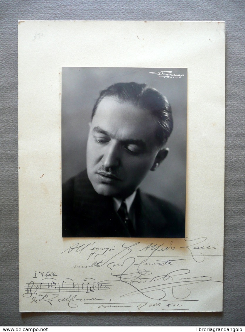 Autografo Lodovico Rocco Fotografia Compositore Torino Rigo Musicale 1939 Musica - Altri & Non Classificati