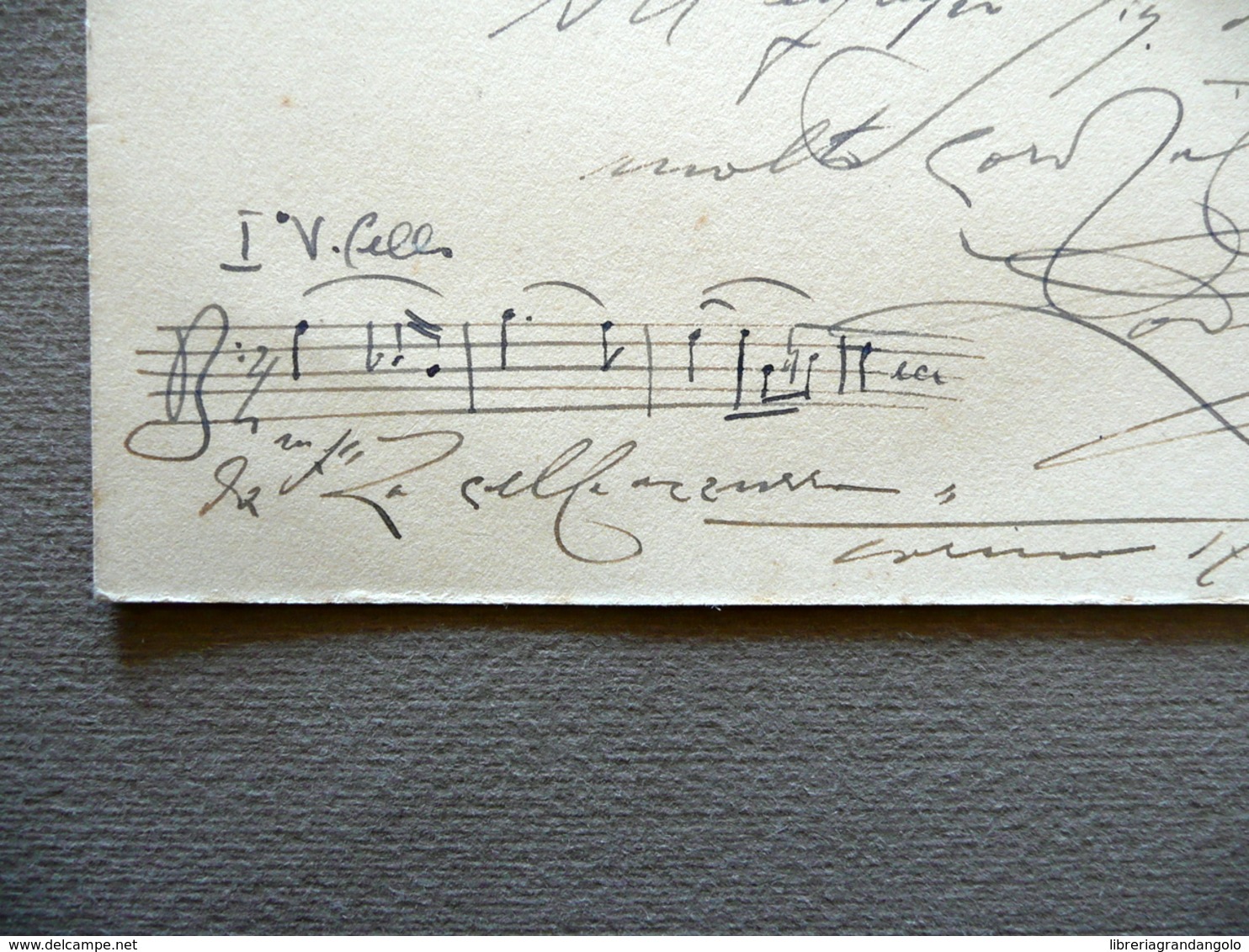 Autografo Lodovico Rocco Fotografia Compositore Torino Rigo Musicale 1939 Musica - Altri & Non Classificati