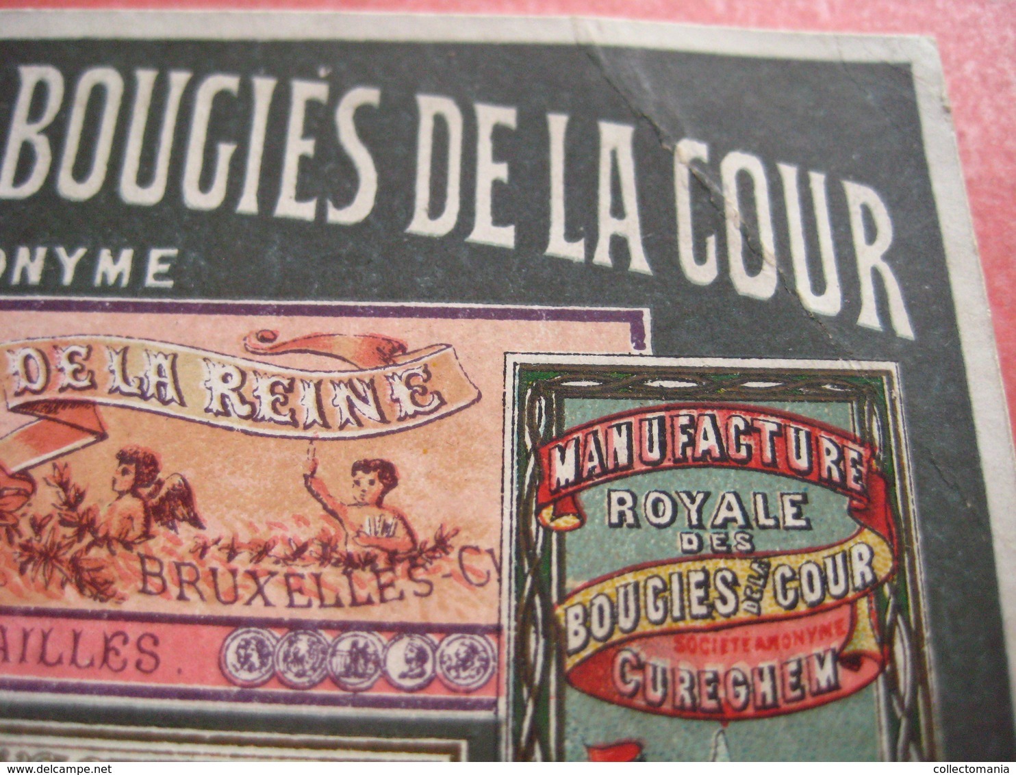 Manifacture Bougies De La Cour - Spinael CUREGHEM Stéarine, Parafine, Oléine, Glycérine - Litho MASURE Prachtig Superb - Andere & Zonder Classificatie