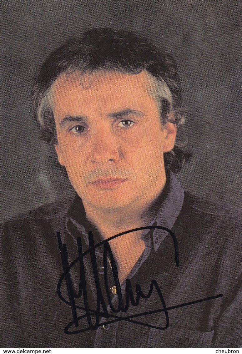 CÉLÉBRITÉS. CHANTEUR. " MICHEL SARDOU " . AVEC DÉDICACE.  DISQUES TREMA - Singers & Musicians