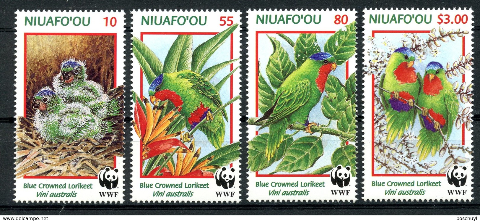 Niuafo'ou, Tin Can Island, 1998, Birds, World Wildlife Fund, WWF, MNH, Michel 326-329 - Otros - Oceanía