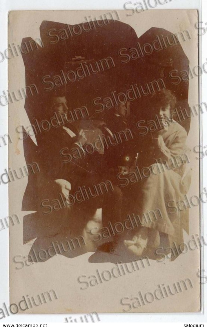 1918 - Woman Man Couple Sigaro Cigar Smoke Photo - Foto Fotografia Donna Ragazza - Coppia - Non Classificati