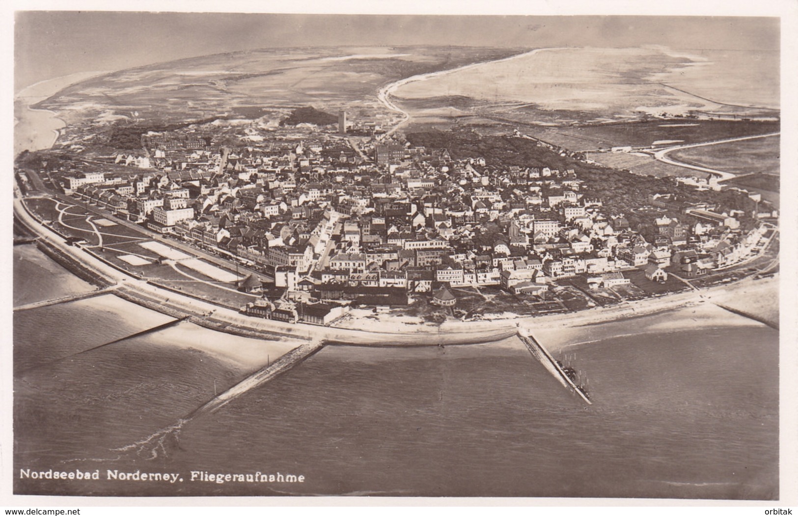 Norderney * Luftbild, Nordseebad, Gesamtansicht * Deutschland * AK456 - Norderney