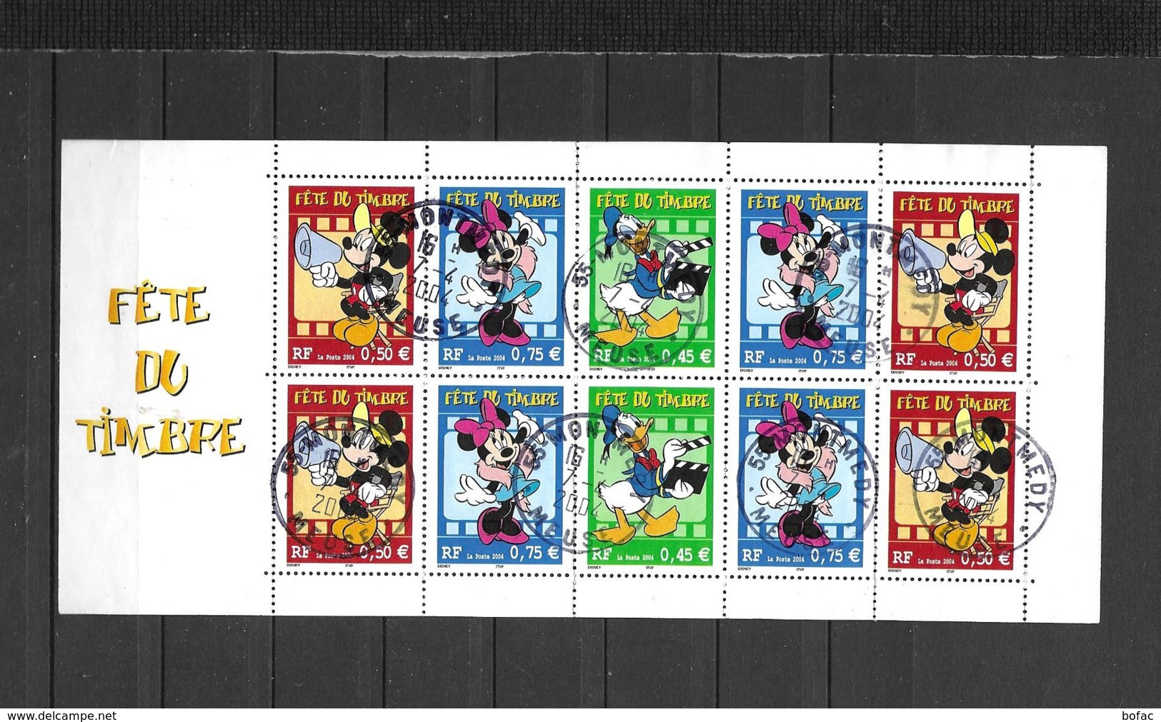 BC3641a   OBL  Y & T  Fête Du Timbre Mickey Donald Minnie « Disney »  27/53 - Used Stamps