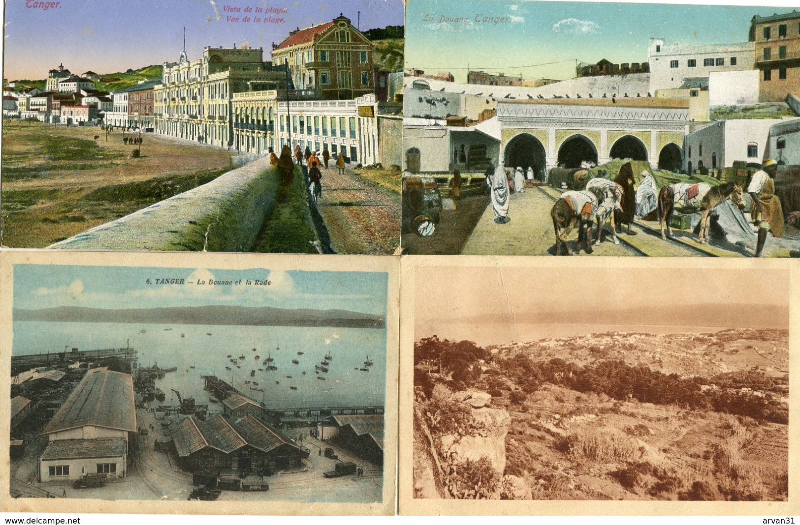 TANGER  -  LOT De 4 CARTES POSTALES   - - Tanger