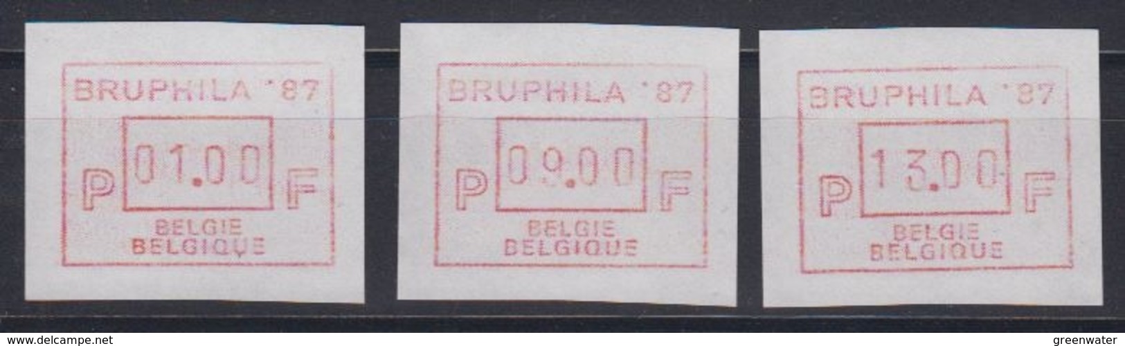 Belgie 1987 Frama / Bruphila '87 3w ** Mnh (44467) - Andere & Zonder Classificatie