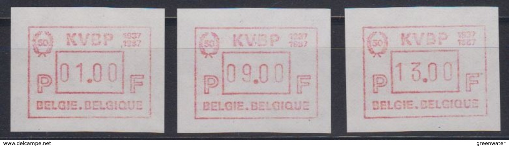 Belgie 1987 Frama / KVBP 3w ** Mnh (44467A) - Andere & Zonder Classificatie