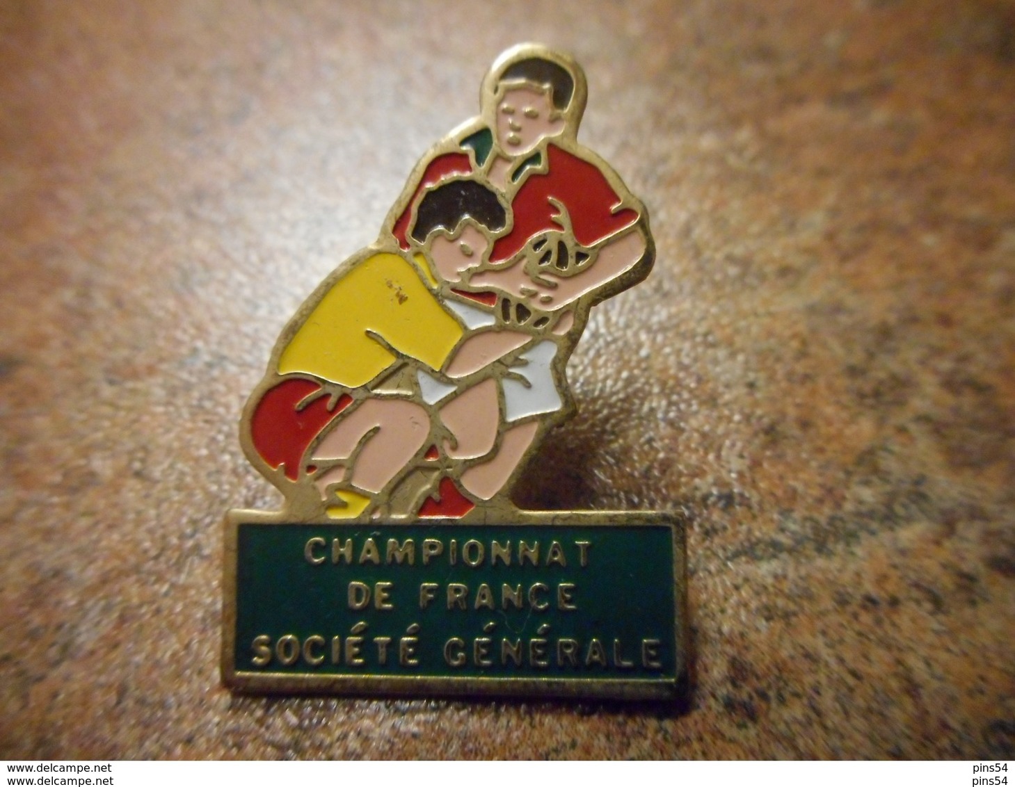 A029 -- Pin's Championnat De France Societe Generale - Rugby