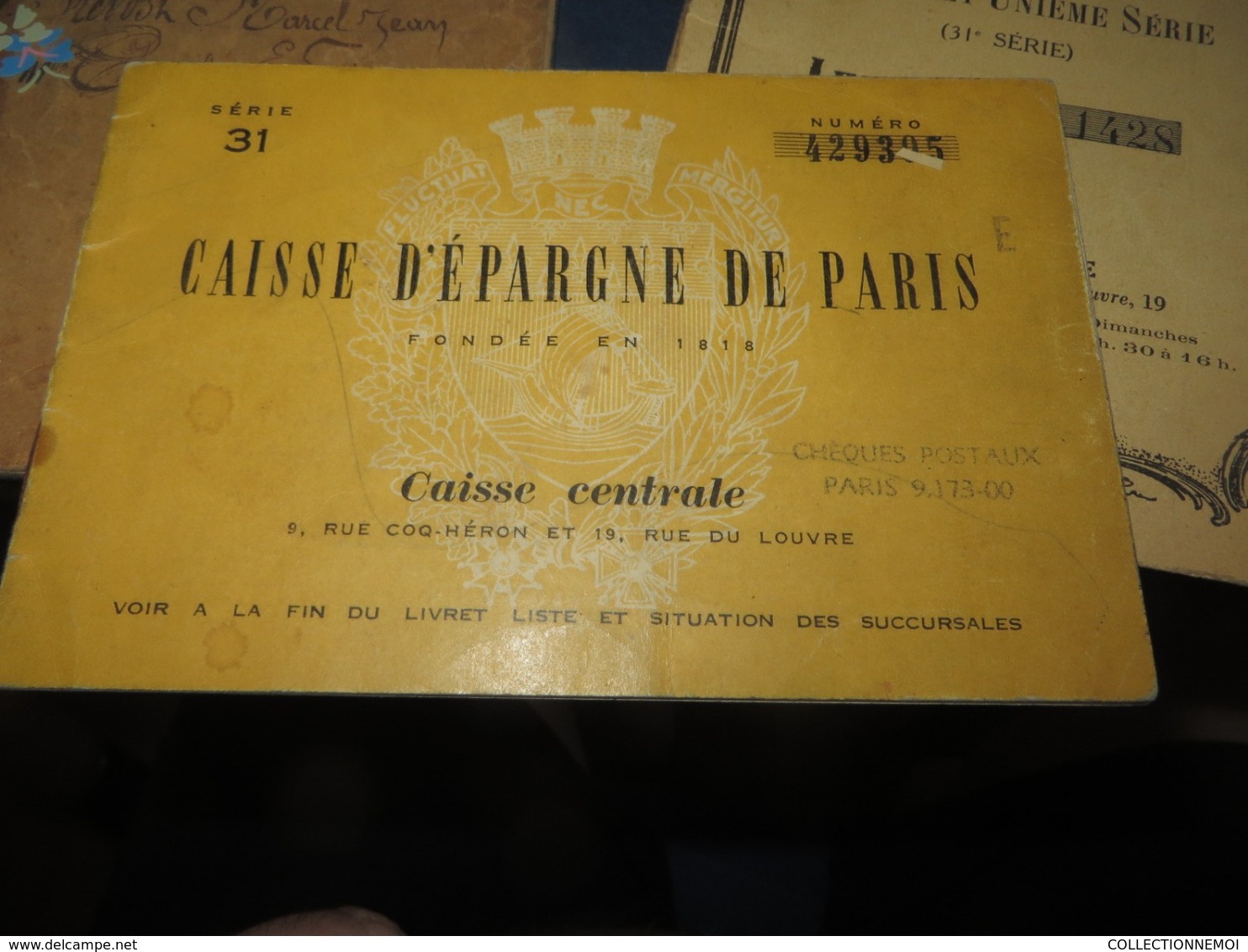 6 Document,carte Ravitaillement,livret De Caisse D'epargne Et Divers,pour Debarrasser ,lot 454 - Historical Documents