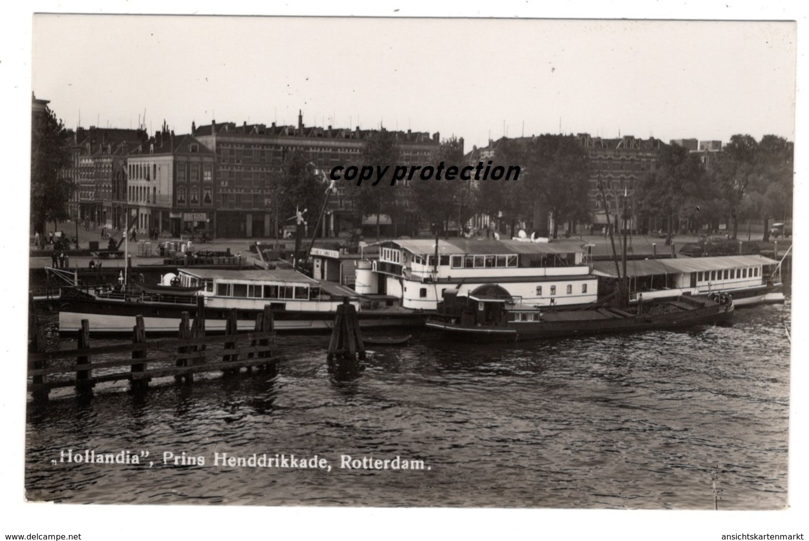 Rotterdam, Hollandia, Prins Henddrikkade, Foto Postkarte - Rotterdam