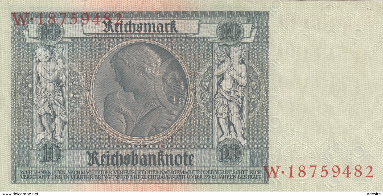 10 REICHSMARK 1929 DEUTSCHE REICHSBANK Banknote Sehr Gute Erhaltung - 10 Mark