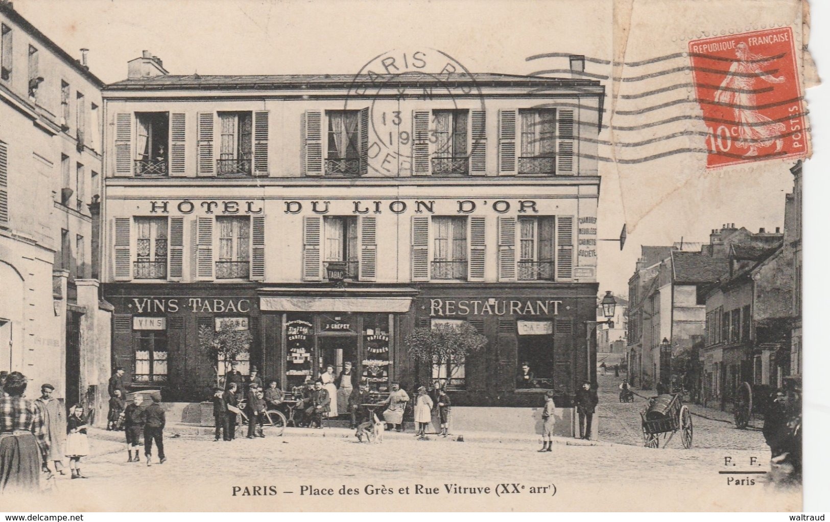 75020--PARIS--PLACE DES GRES ET RUE VITRUVE--VOIR SCANNER - Arrondissement: 20