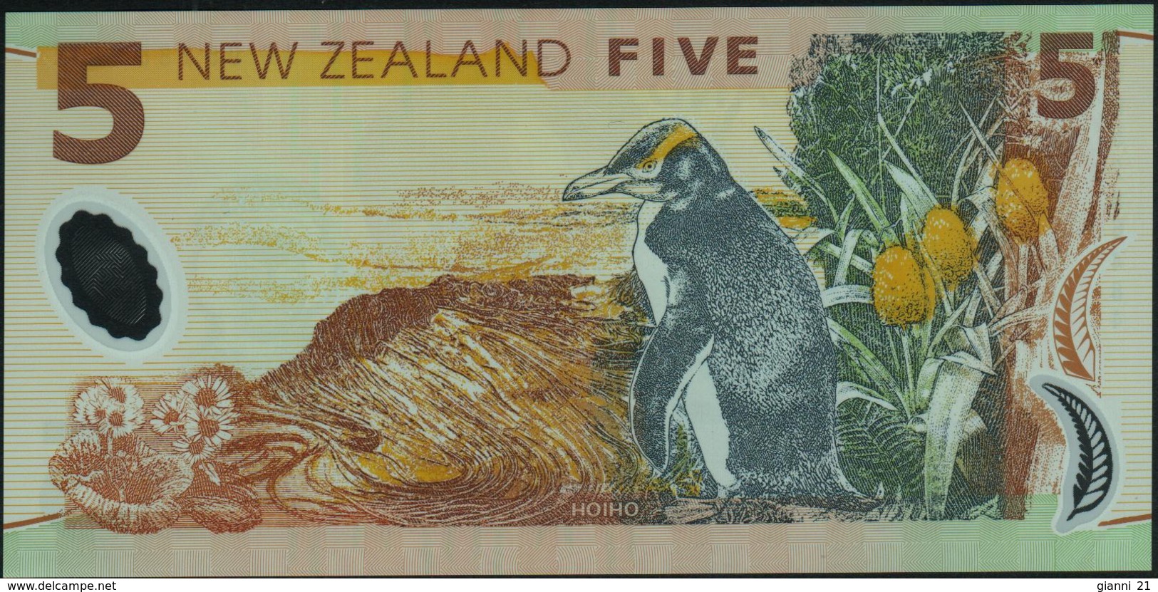 NEW ZEALAND - 5 Dollars 2005 {sign. Bollard} {Polymer} UNC P.185 B - Nieuw-Zeeland