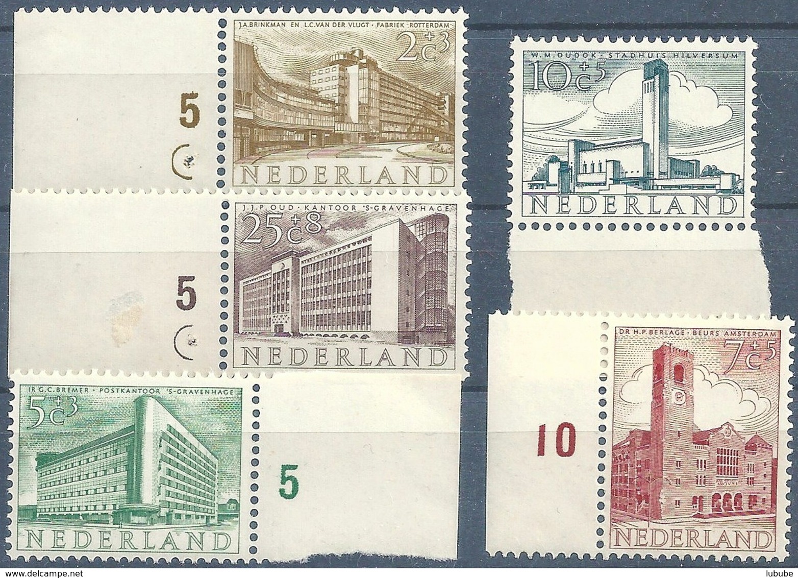 Serie  "Sommermarken"  (vom Bogenrand)          1955 - Unused Stamps