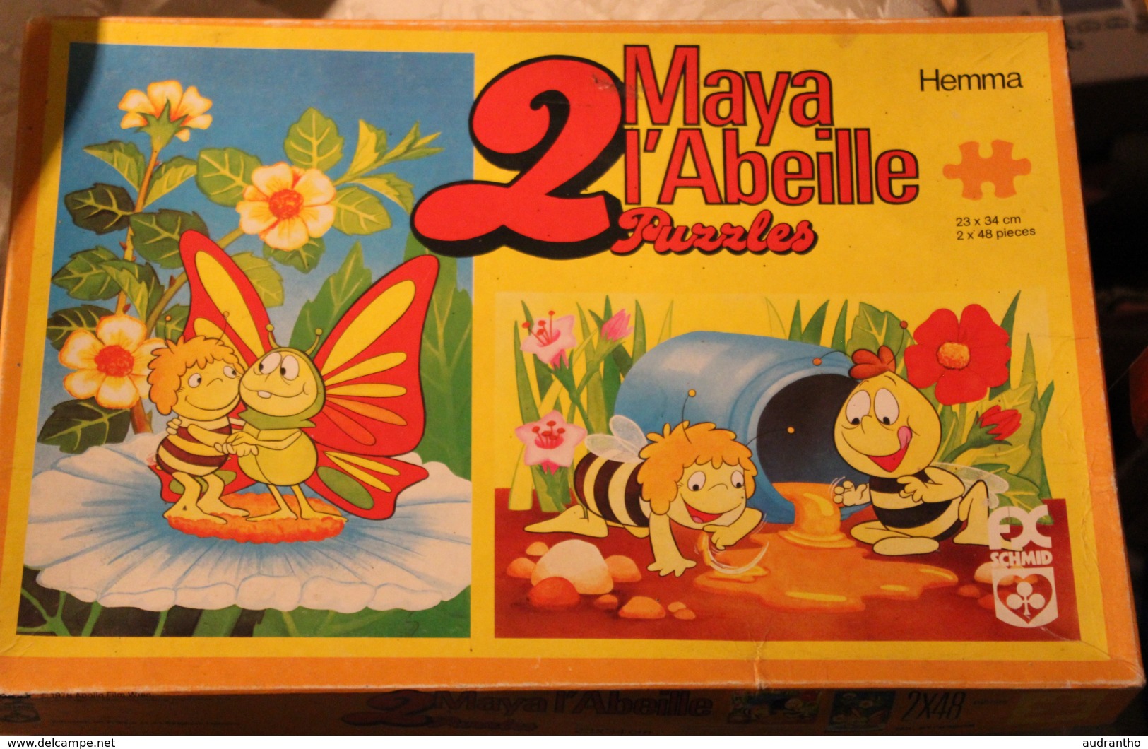Rare Puzzle 1978 Double Maya L'Abeille Apollo Film Wien Hemma Schmid 23*34 Cm Complet Très Bon état - Puzzle Games