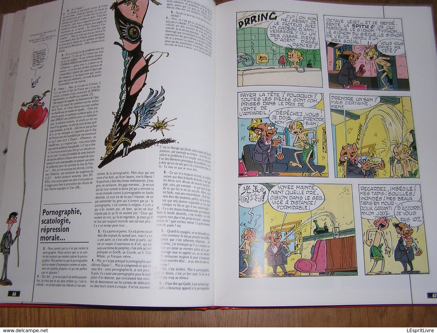 ET FRANQUIN CREA LA GAFFE Sanoul Interview André Franquin Gaston Lagaffe Spirou Dupuis Trombone Idées Noires Gillain