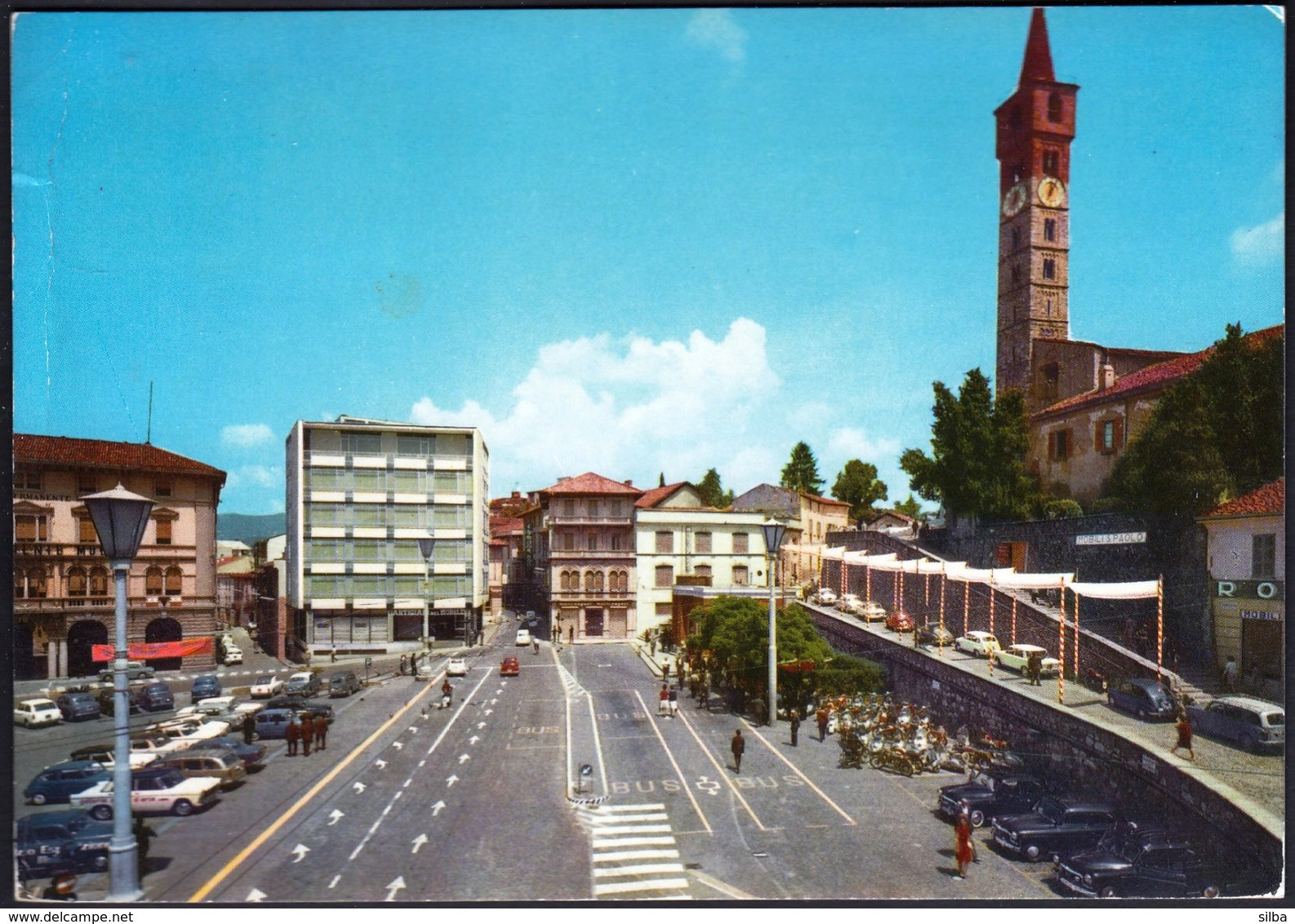 Italy Cantu 1970 / Garibaldi Square / Clock Tower - Como