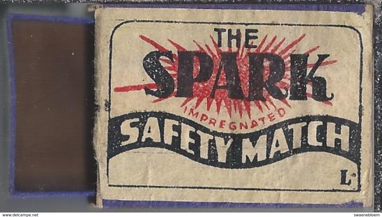 Luciferdoosje.- The SPARK Safety Match. Boite D'allumettes, Matchbox, Lucifers, Matches. - Luciferdozen