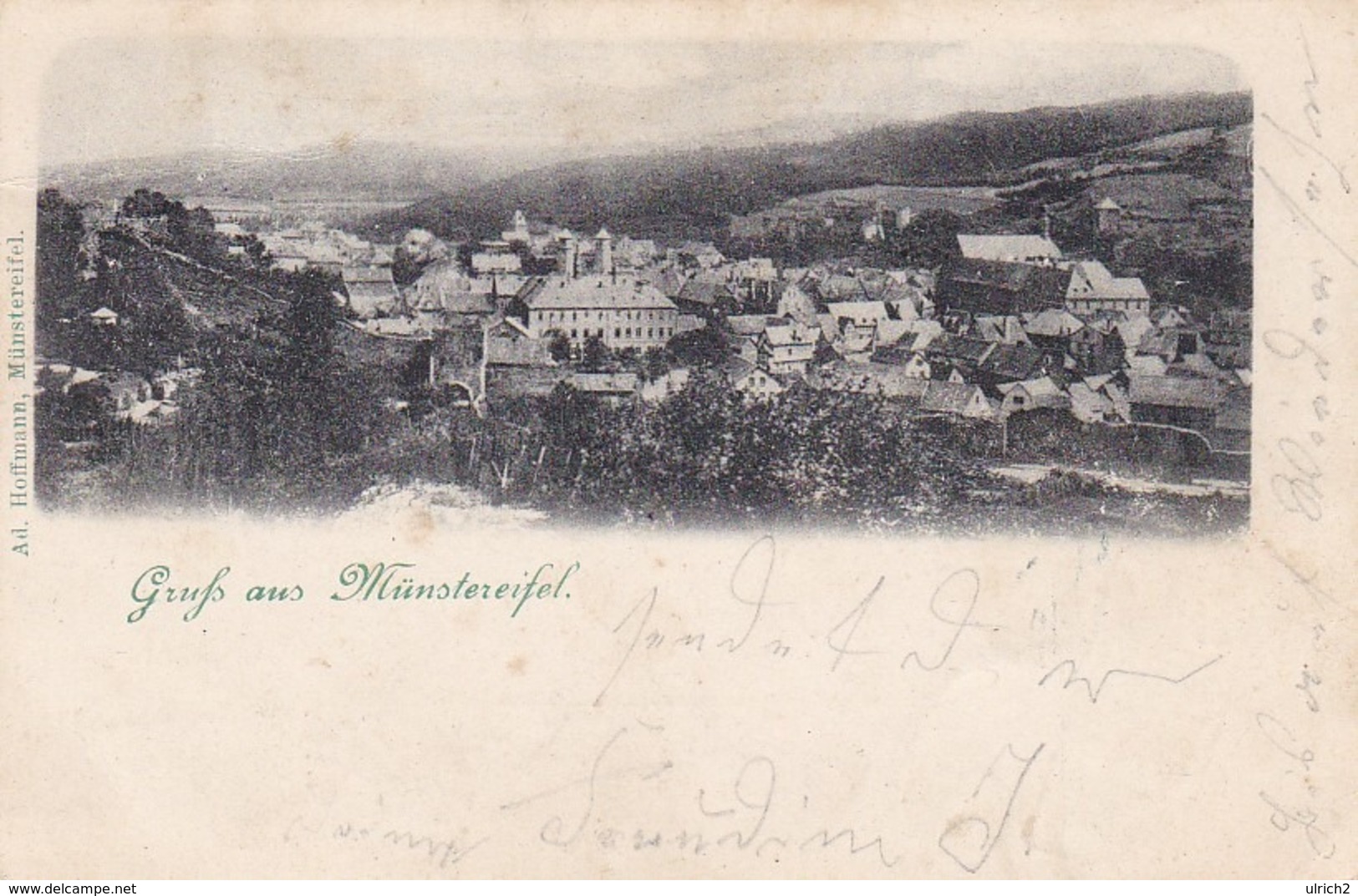 AK Gruß Aus Münstereifel - Bahnpost Euskirchen-Münstereifel - 1901 (43232) - Bad Muenstereifel