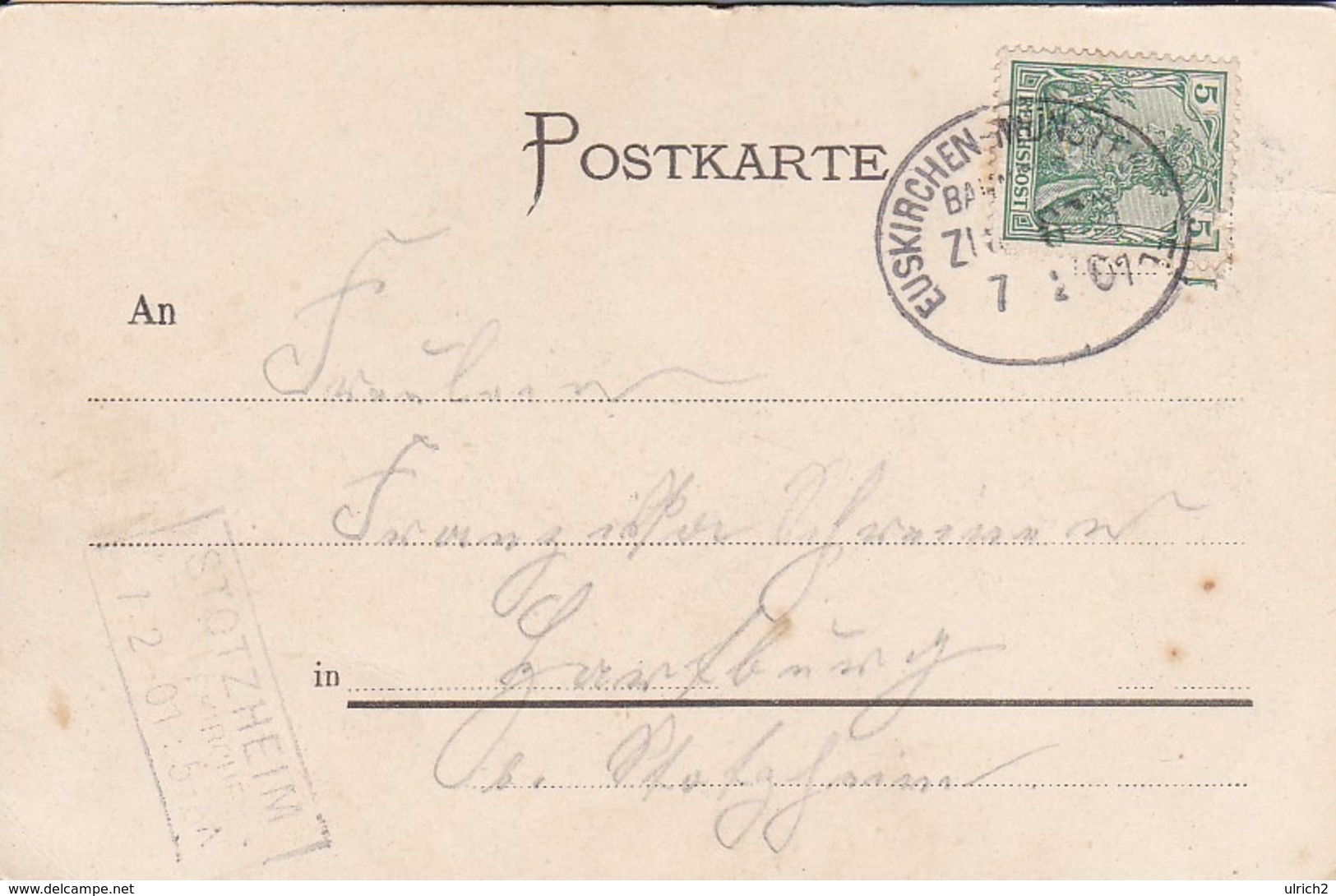 AK Gruß Aus Münstereifel - Bahnpost Euskirchen-Münstereifel - 1901 (43232) - Bad Muenstereifel