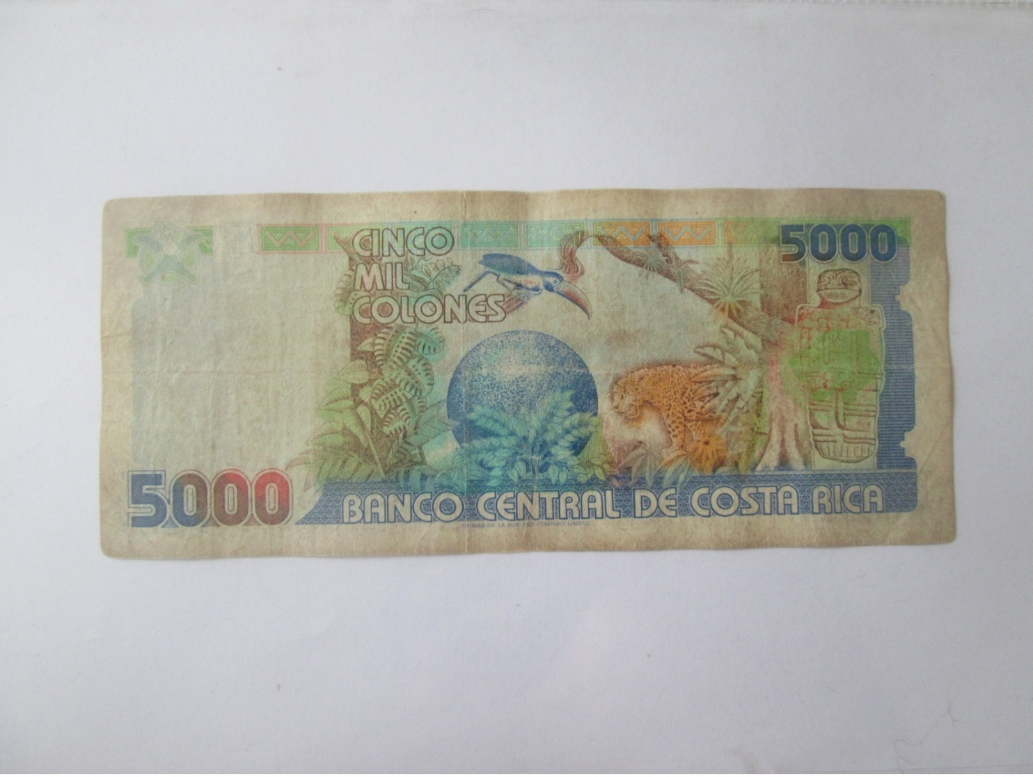 Costa Rica 5000 Colones 1995 Banknote - Costa Rica