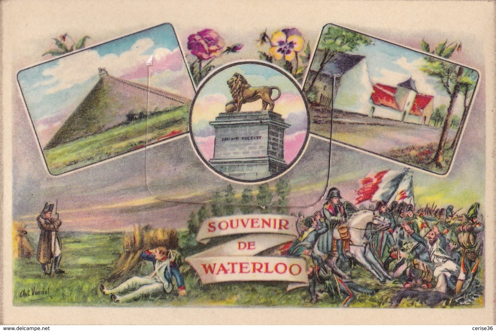 Carte à Système Souvenir De Waterloo - Waterloo