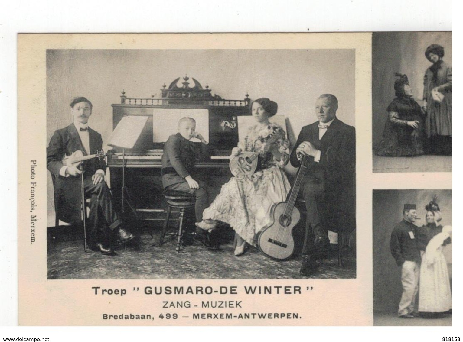 Merksem Troep "GUSMARO-DE WINTER" ZANG-MUZIEK Bredabaan,499 - MERXEM-ANTWERPEN - Antwerpen