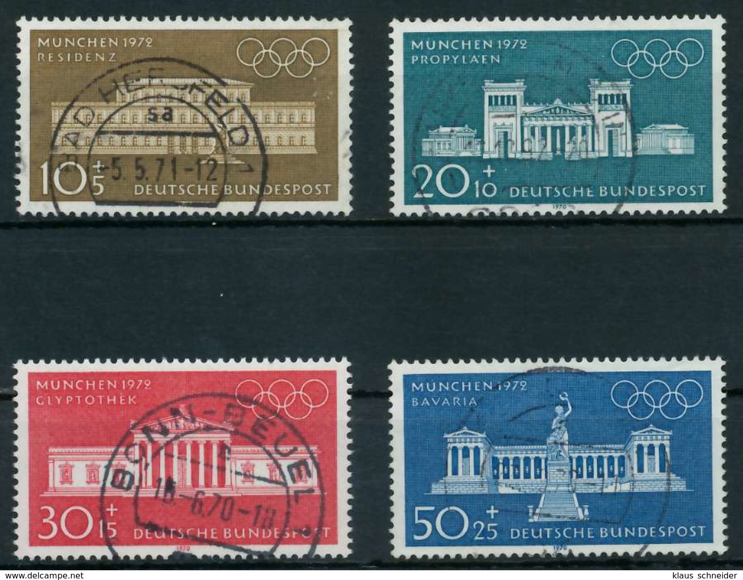 BRD 1970 Nr 624-627 Gestempelt X832C6A - Gebraucht