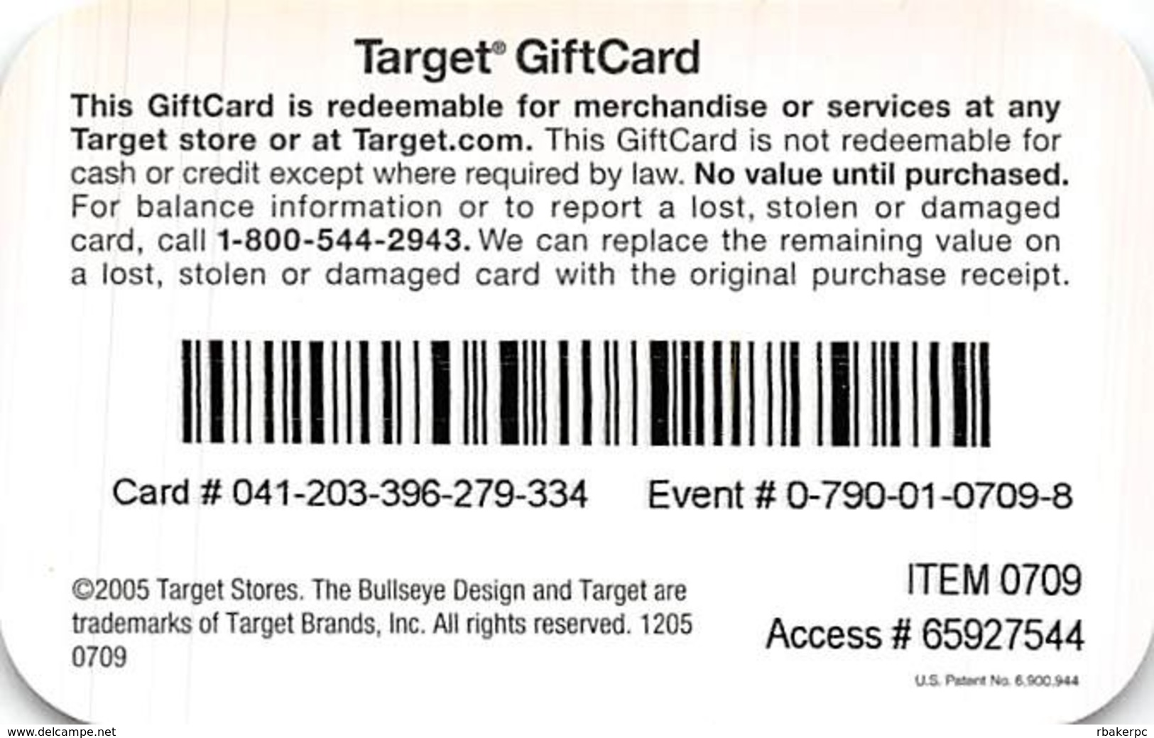 Target Gift Card - Lenticular 3D Card - Gift Cards