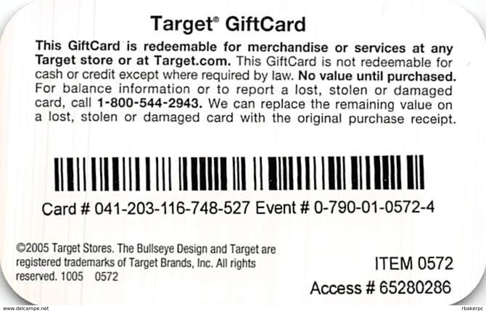 Target Gift Card - Lenticular 3D Card - Gift Cards