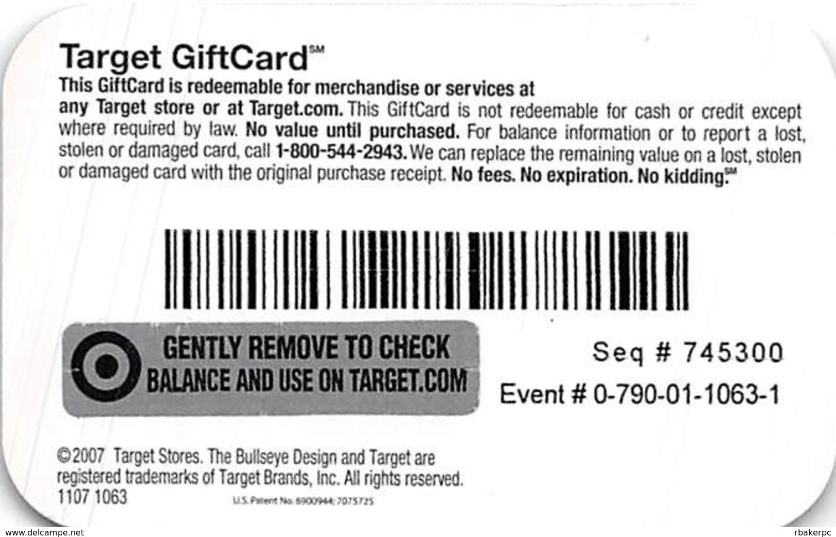 Target Gift Card - Lenticular 3D Card - Gift Cards