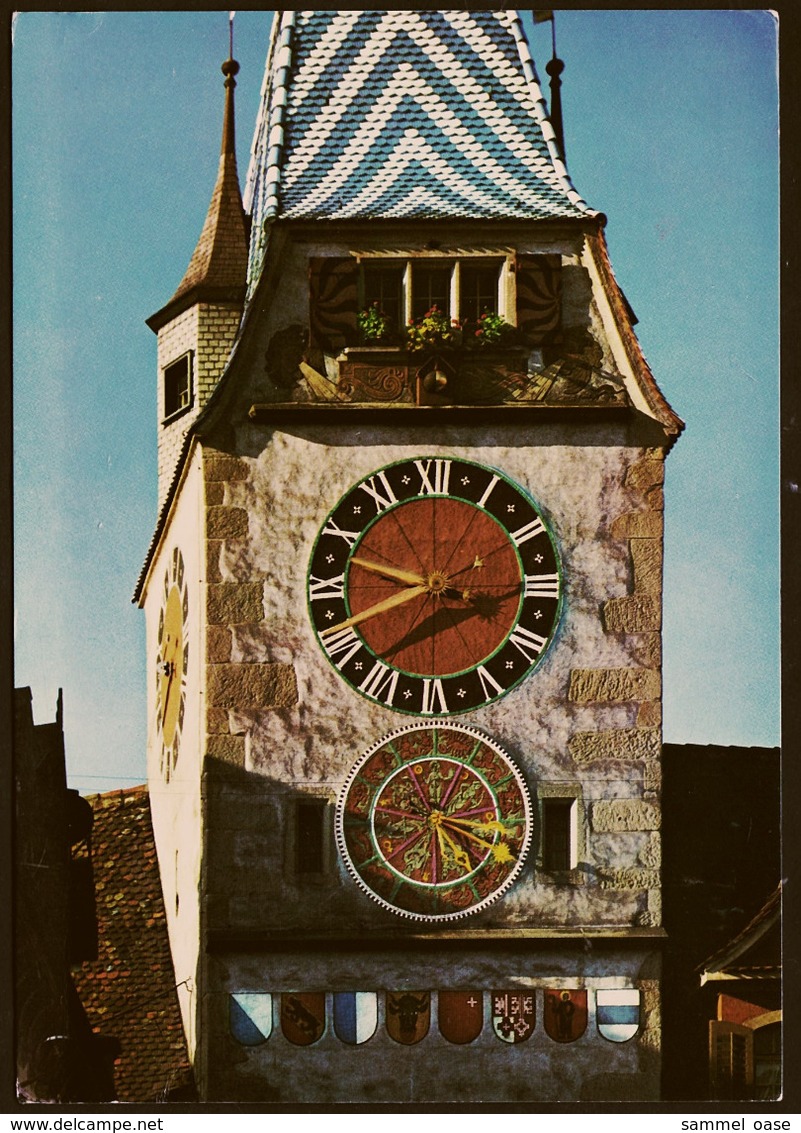 Zug  -  Astronomische Uhr Am Zytturm  -  Ansichtskarte Ca. 1980   (groß) - Zugo