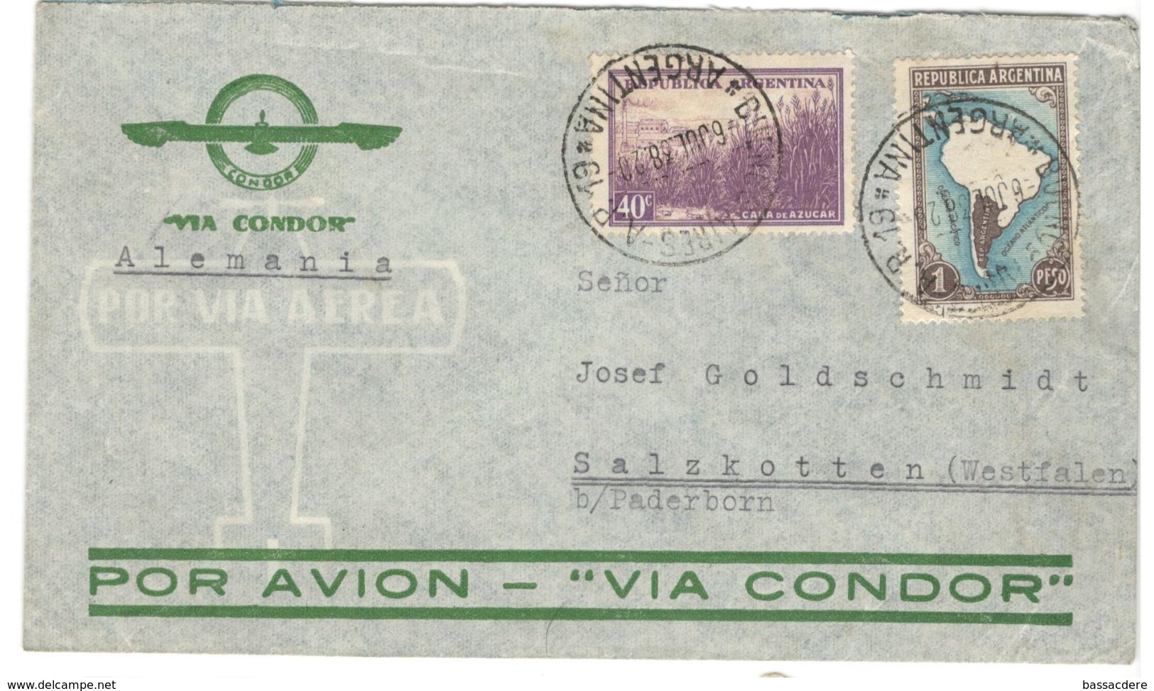 21604 - VIA CONDOR - Airmail