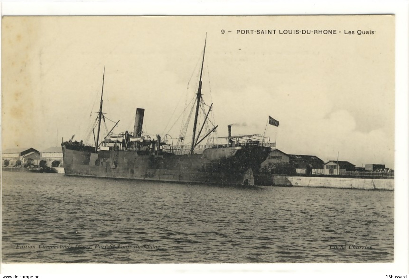 Carte Postale Ancienne Port Saint Louis Du Rhône - Les Quais - Bateau, Cargo - Saint-Louis-du-Rhône