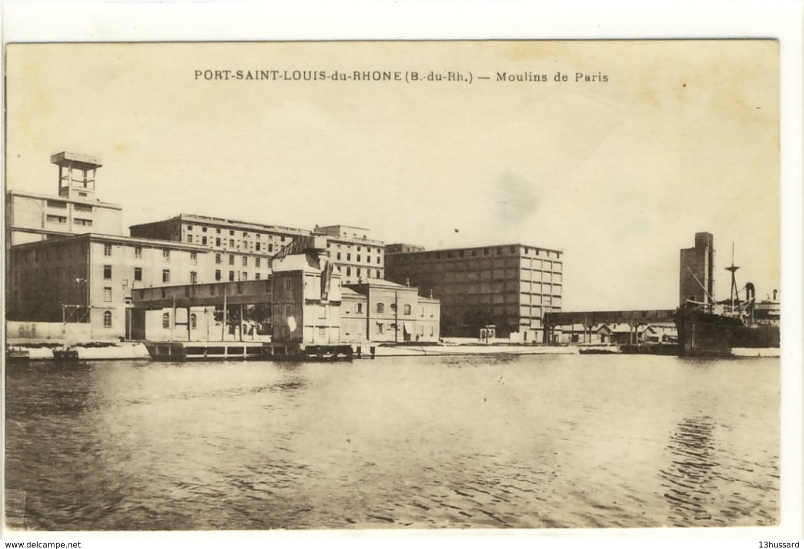 Carte Postale Ancienne Port Saint Louis Du Rhône - Moulins De Paris - Minoteries, Industrie - Saint-Louis-du-Rhône