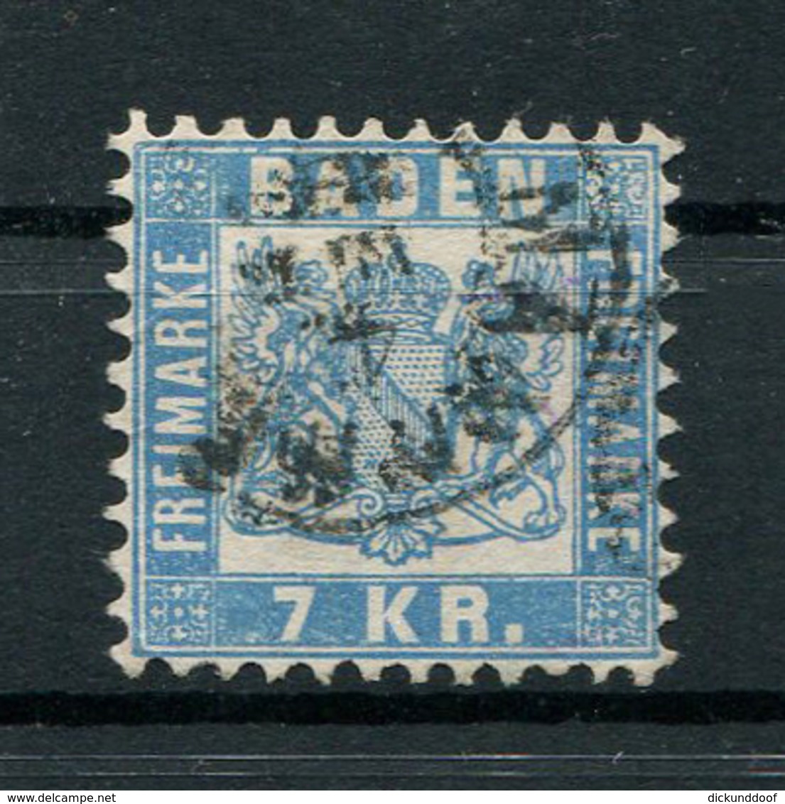 Baden: 7 Kr. MiNr. 25 1868 Gestempelt / Used / Oblitéré - Autres & Non Classés