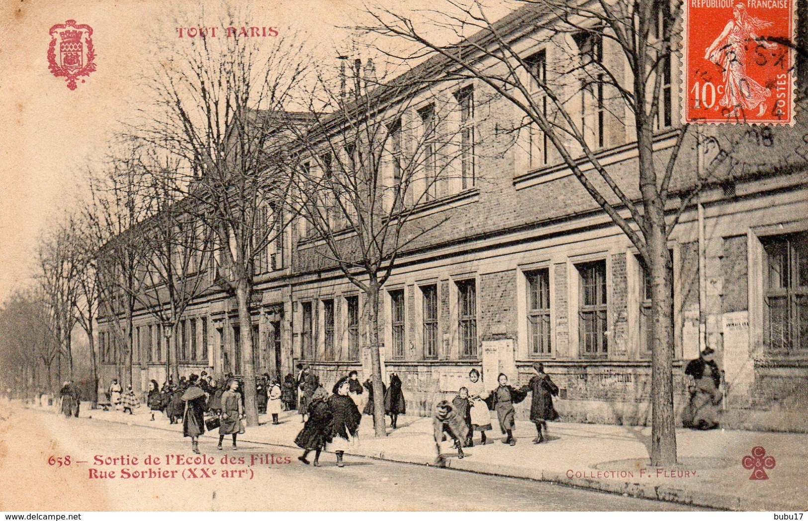 Tout Paris-sortie De L école Des Filles - Arrondissement: 20