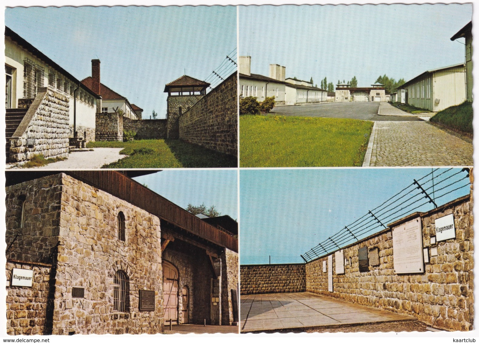 Mauthausen - Lagergefängnis, Appellplatz, Haupttor, Klagemauer / Camp Prison, Courtyard, Entrance, Wall Of Lamentations - Perg