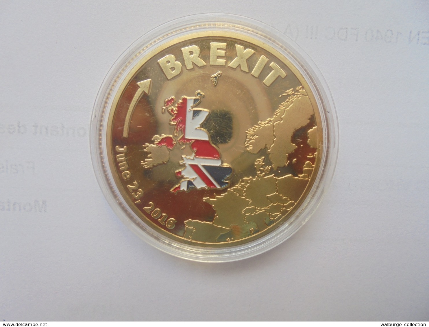 GRANDE-BRETAGNE MEDAILLE "BREXIT" - Autres & Non Classés