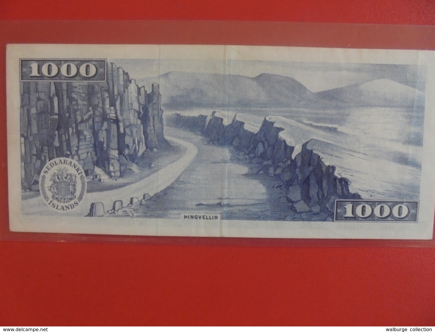 ISLANDE 1000 KRONUR 1961 PEU CIRCULER (B.6) - Islanda