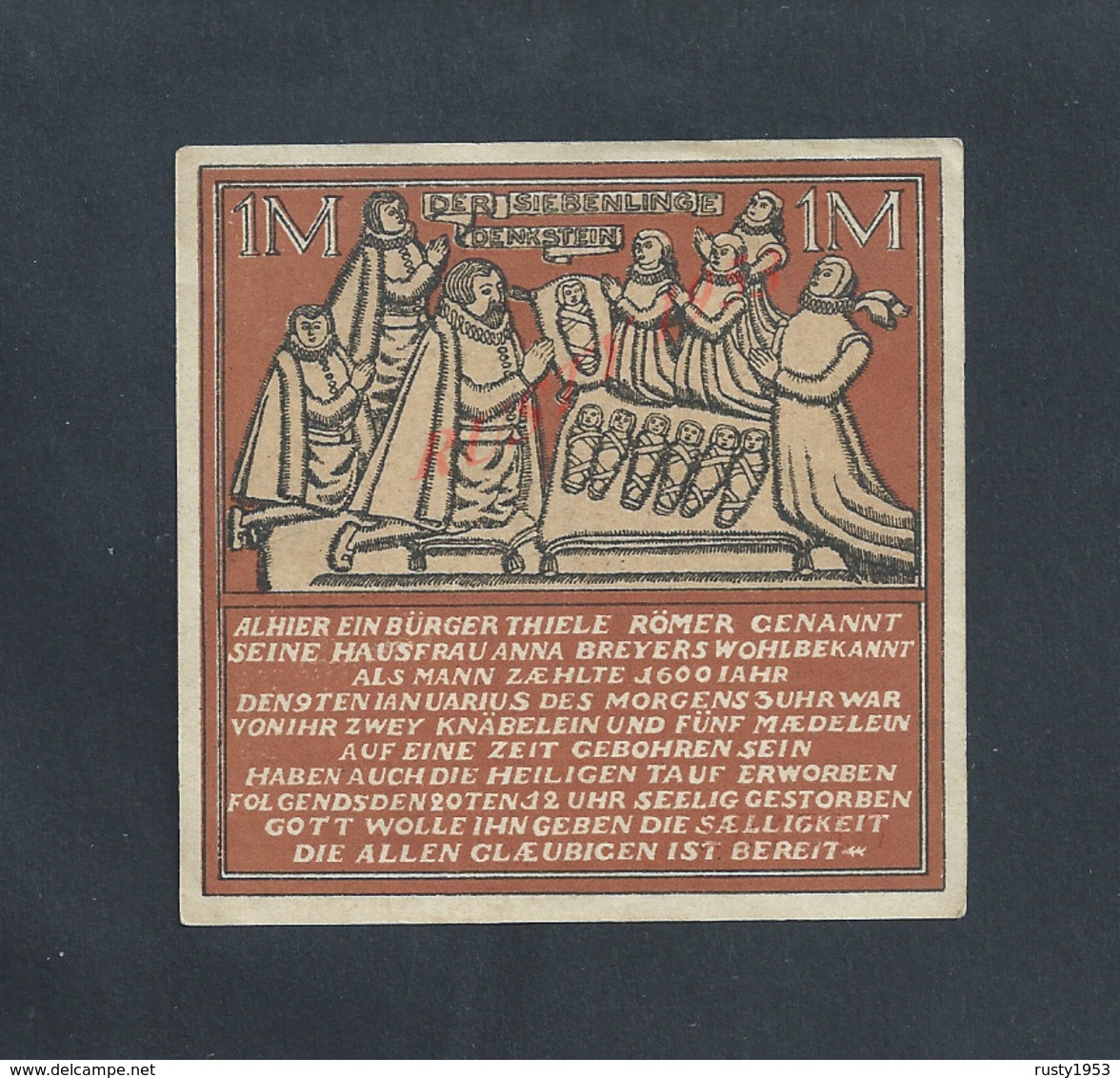 ALLEMAGNE BILLET DE BANQUE DE 1921 : - Banco & Caja De Ahorros