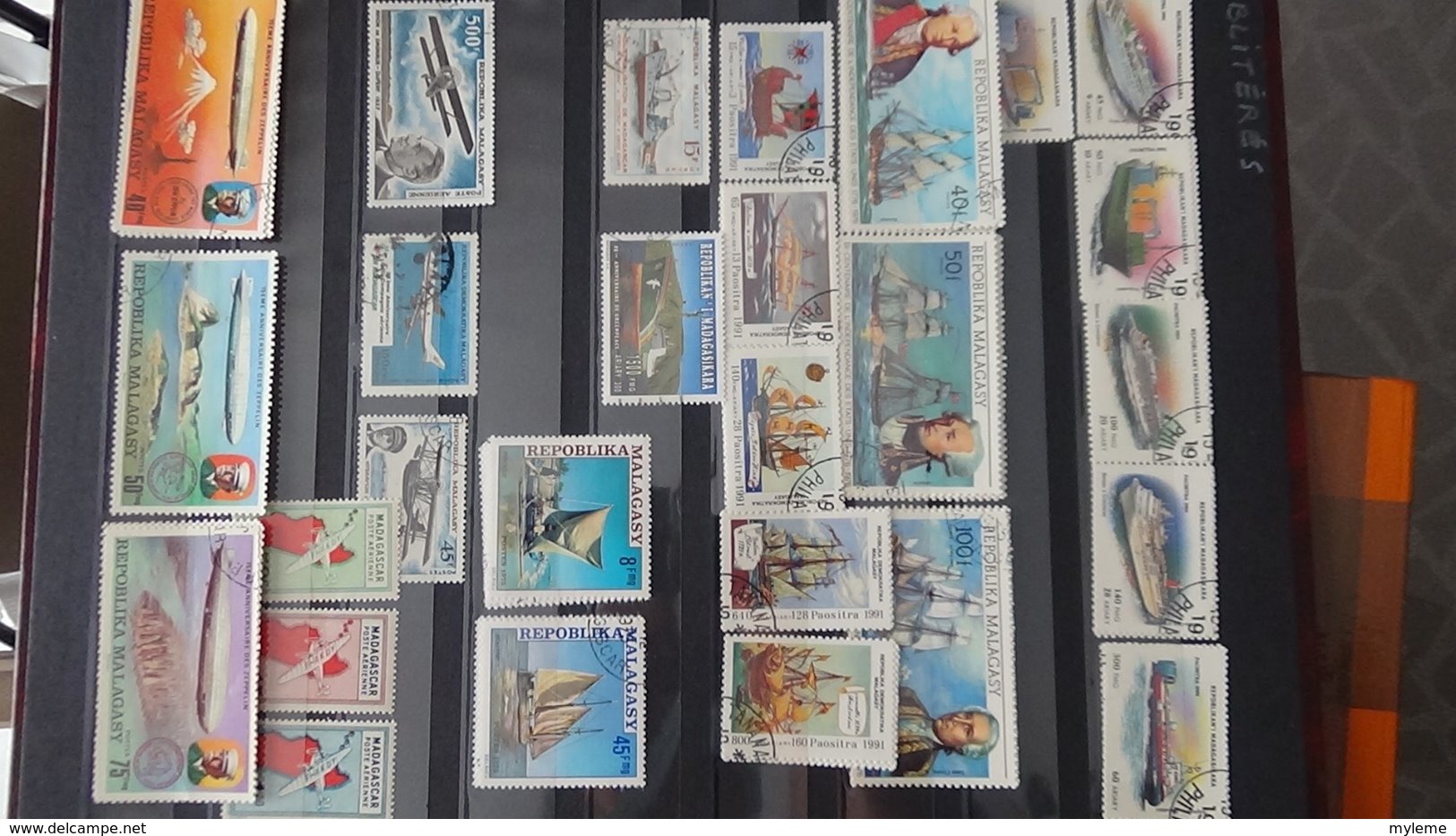 Collection De MADAGASCAR ** Et Oblitérés Idéal Pour Compléter Des Thématiques Dont Beaucoup De Doubles. A Saisir !!! - Collections (en Albums)