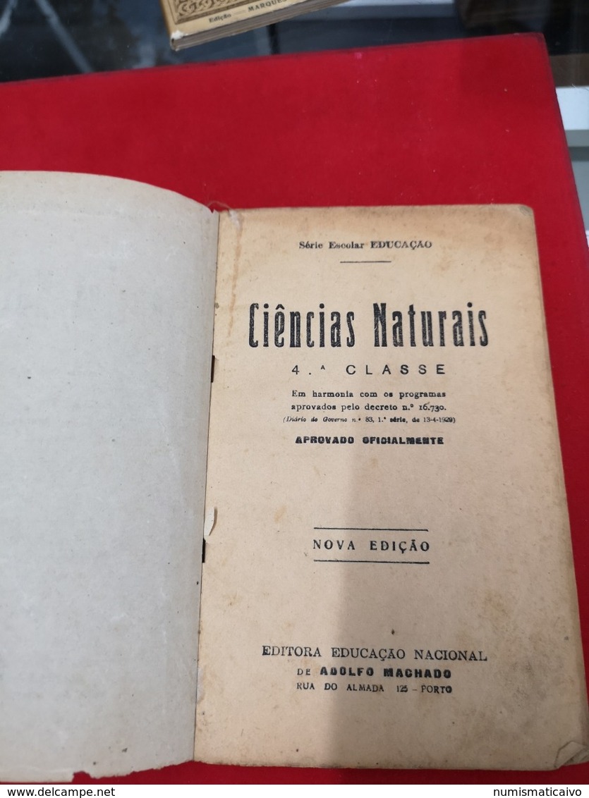 LIVRO ESCOLAR Ciências Naturais - Série Escolar Educação 4ª Classe Livro Da Epoca - Ontwikkeling