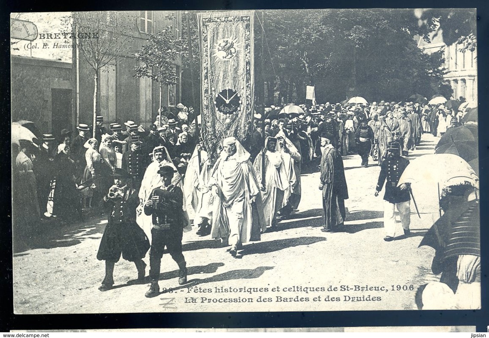 Cpa Du 22 St Brieuc Fêtes Historiques Celtiques 1906 Procession Des Bardes Et Des Druides  LZ26 - Saint-Brieuc