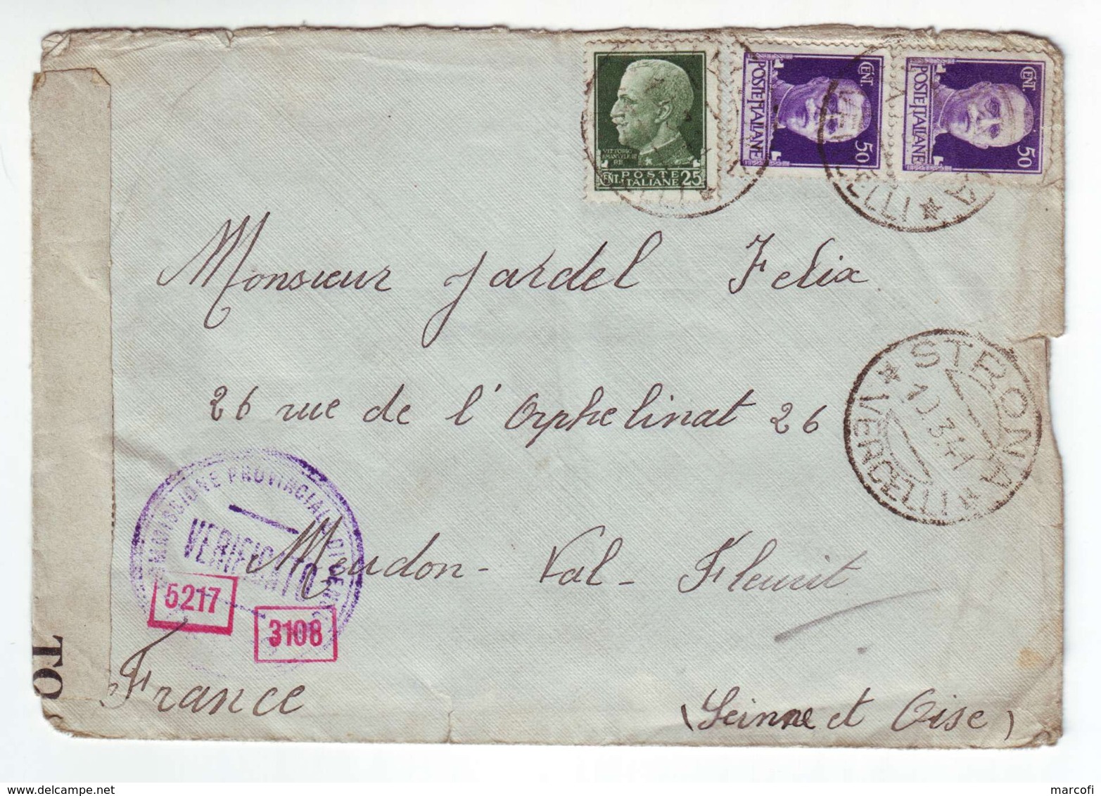 lot de 11 lettres censurées 2e guerre mondiale (1940-1945)