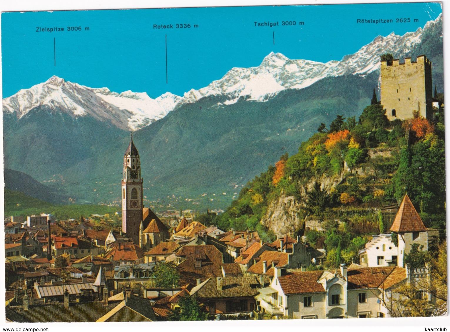 Meran - Panorama Gegen Texelgruppe 3300 M - Merano