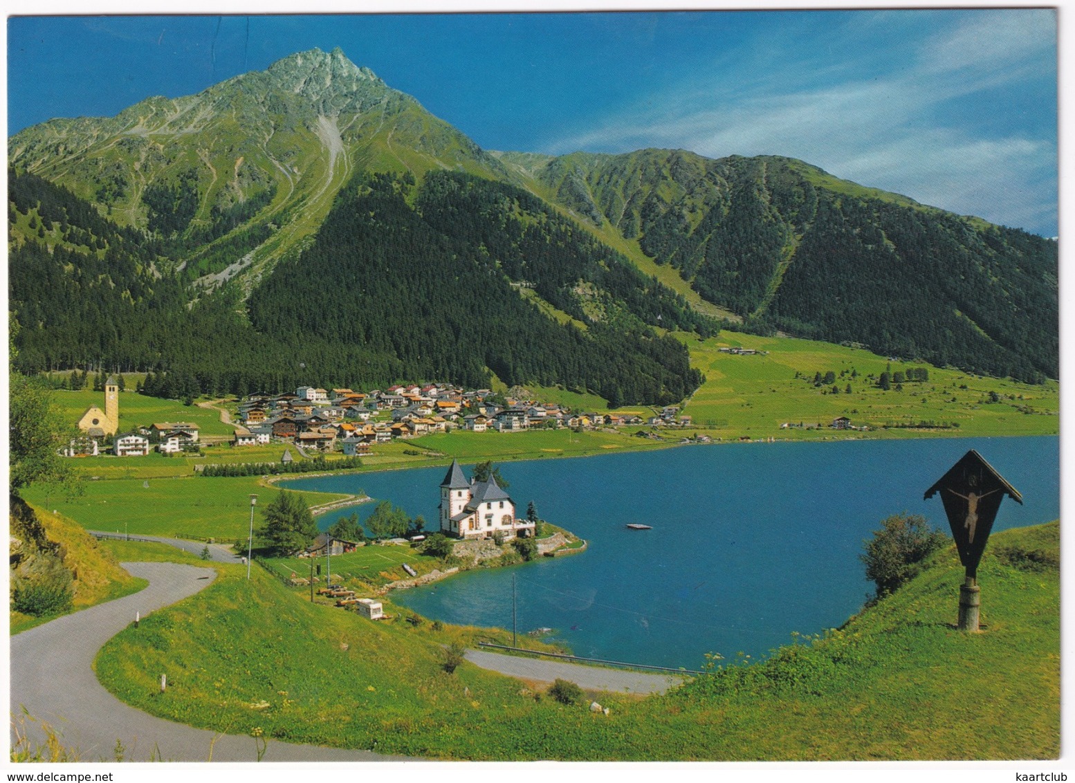 Reschen 1500 M Mit Reschensee Vinschgau - Resia Col Lago Di Resia - Val Venosta - Bolzano (Bozen)